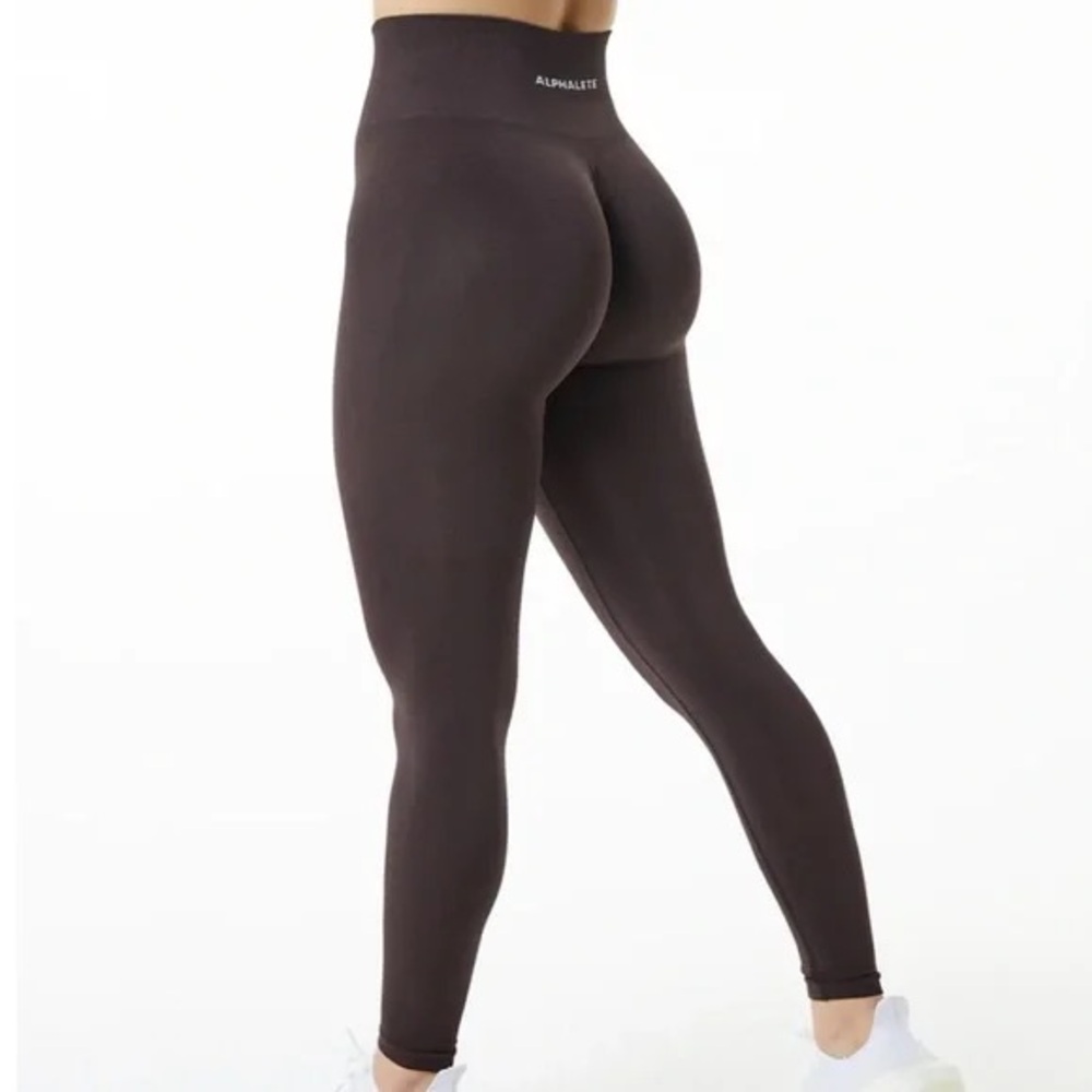 Alphalete Amplify Leggings Chocolate Size Small